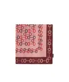 Gucci Pattern Silk Scarf In Pink