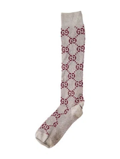 Pre-owned Gucci Pattern Sock Size In Neutral
