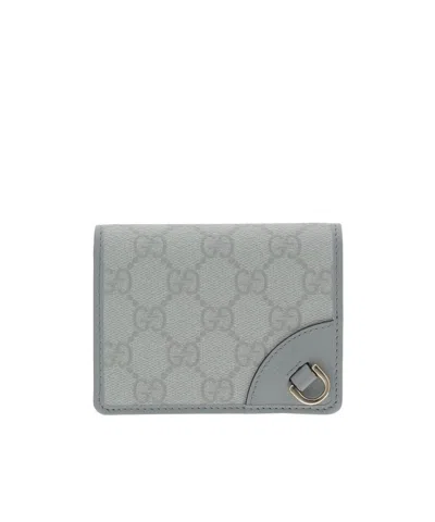 Gucci Pattern Wallet In Gray