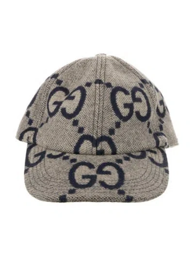 Pre-owned Gucci Patterned Baseball Cap Hat In Neutrals