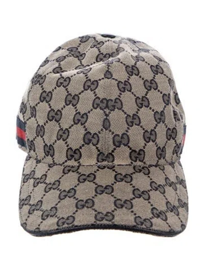 Pre-owned Gucci Patterned Baseball Cap In Neutral