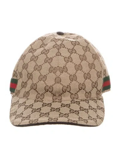 Pre-owned Gucci Patterned Baseball Cap In Neutral