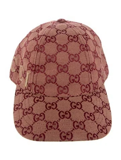 Pre-owned Gucci Patterned Baseball Cap In Red
