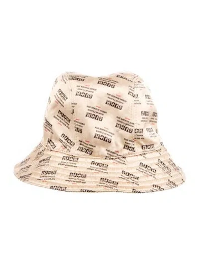 Pre-owned Gucci Patterned Bucket Hat In Neutral
