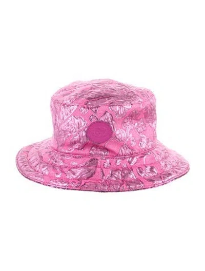 Pre-owned Gucci Patterned Bucket Hat W/tags In Pink