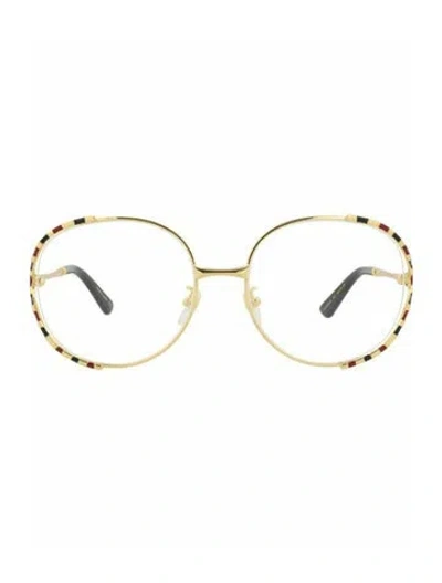 Pre-owned Gucci Patterned Eyeglasses W/ Tags In Gold