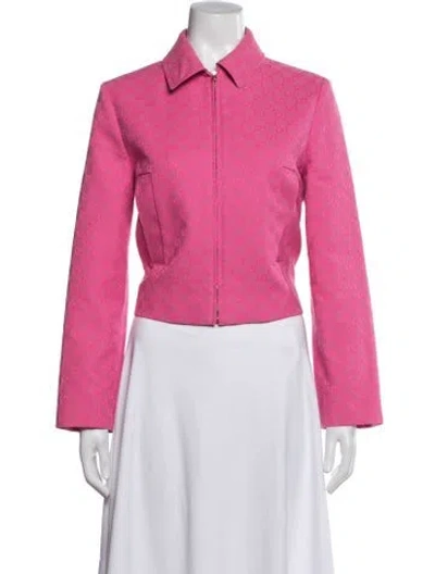 Pre-owned Gucci Patterned Jacket In Pink