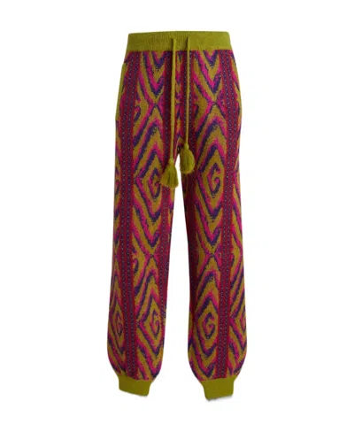 GUCCI GUCCI PATTERNED JACQUARD DRAWSTRING PANTS