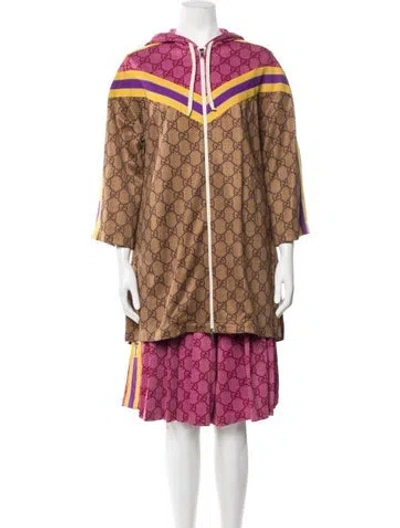 Pre-owned Gucci Patterned Lounge Set In Brown