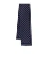 Gucci Fashionable Scarf Reversible Fringed Edges In Blue
