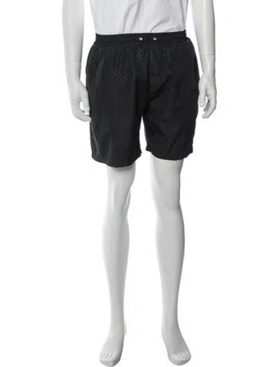 Pre-owned Gucci Patterned Shorts In Black