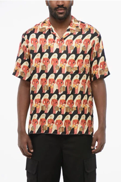 Gucci Patterned Silk Porter Bowling Shirt In Multicolor