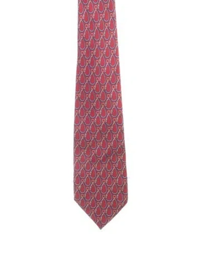 Pre-owned Gucci Patterned Silk Tie In Multi