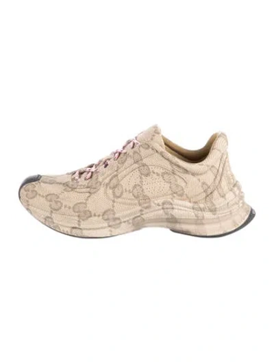 Pre-owned Gucci Patterned Sneakers In Neutral