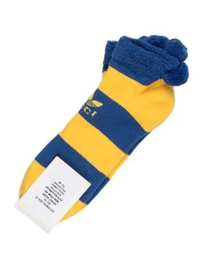 Pre-owned Gucci Patterned Socks W/tags In Yellow