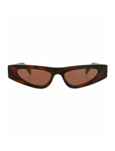 Pre-owned Gucci Patterned Sunglasses W/ Tags In Brown