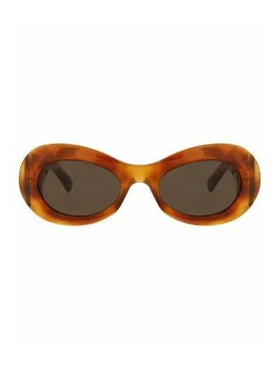 Pre-owned Gucci Patterned Sunglasses W/ Tags In Brown