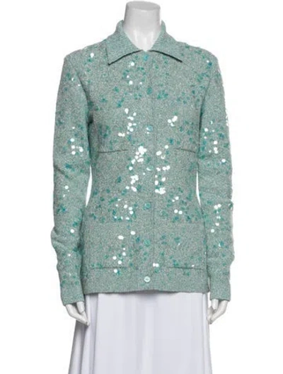 Pre-owned Gucci Patterned Sweater In Green