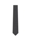 Gucci Patterned Tie In Black