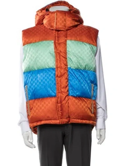 Pre-owned Gucci Patterned Vest W/ Tags In Orange