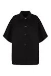 Gucci Reversible Wool And Silk Coat In Black