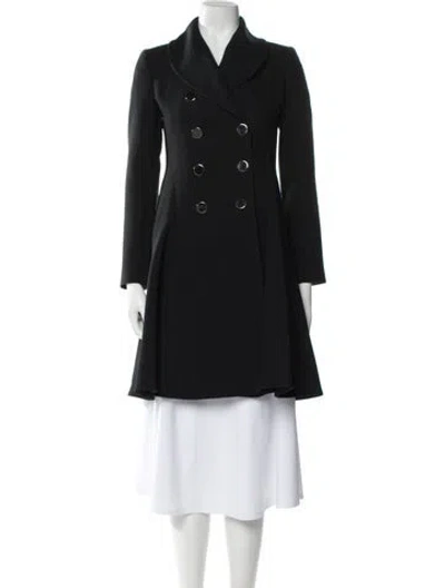Pre-owned Gucci Peacoat In Black