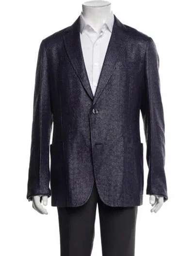 Pre-owned Gucci Peacoat In Blue