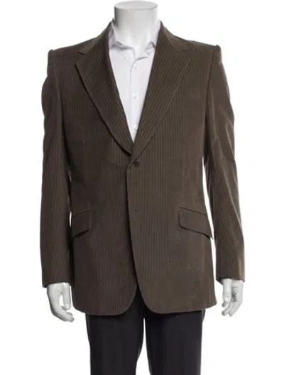 Pre-owned Gucci Peacoat In Brown
