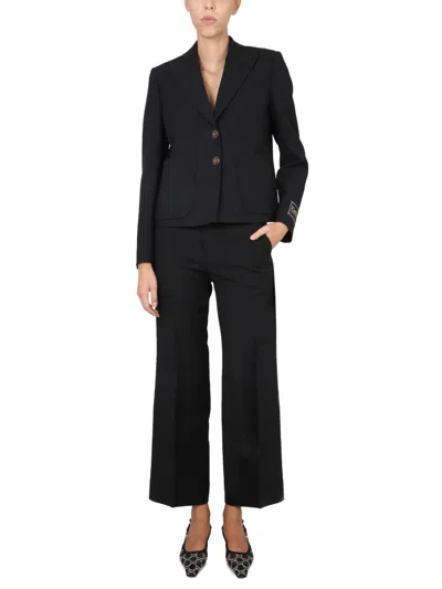 Gucci Peak Lapel Single-breasted Blazer In Black