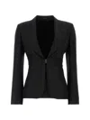 Gucci Wool Single-breasted Jacket In Black