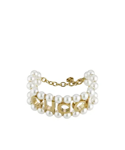 Gucci Pearl Bracelet In White