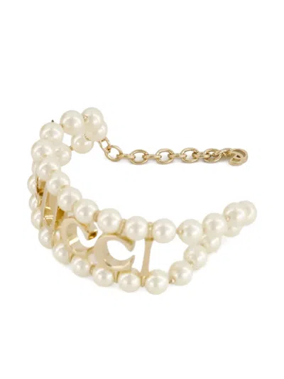 Gucci Pearl-embellished Bracelet In White