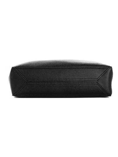 Gucci Pebbled Leather Tote Bag In Black