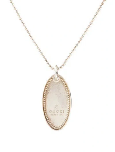 Pre-owned Gucci Pendant Necklace, 20" In Multi