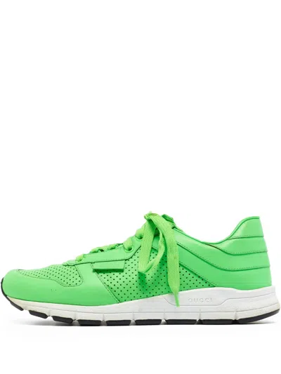 Pre-owned Gucci Perforated Sneakers