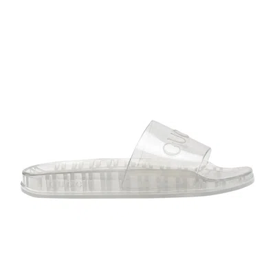 Pre-owned Gucci Persuit Rubber Slide 'transparent' | White | Men's Size 7