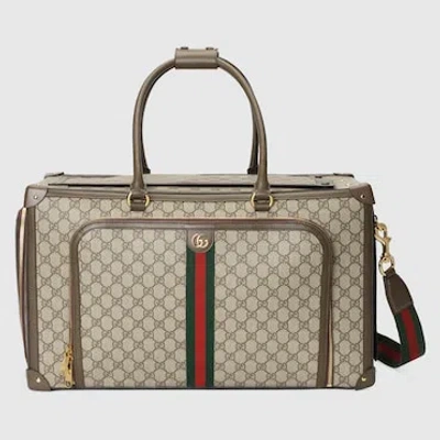 Gucci Pet Carrier With Web In Beige