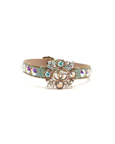 Gucci Pet Rhinestone Collar In Multi