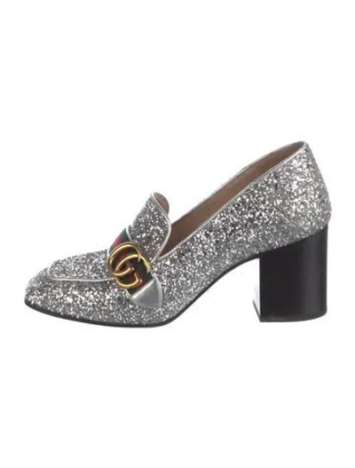 Pre-owned Gucci Peyton Web Accent Pumps