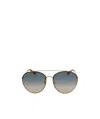 Gucci Pilot's Classic Sunglasses In Blue