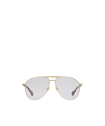 Gucci Pilot-frame Glasses In White