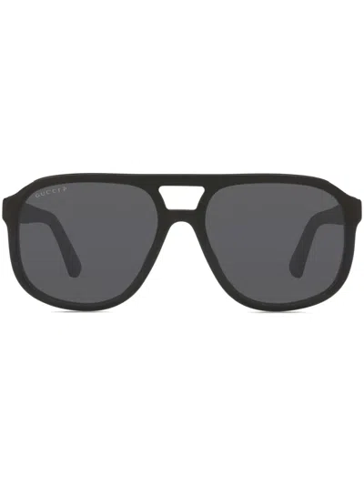 Gucci Aviator-frame Sunglasses In Black
