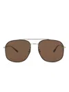 Gucci Pilot-frame Sunglasses In Brown