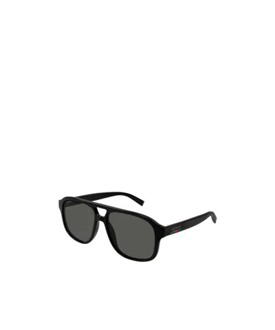 Gucci Pilot-frame Sunglasses In Black