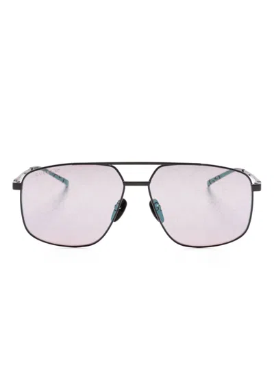 Gucci Navigator-frame Sunglasses In Black
