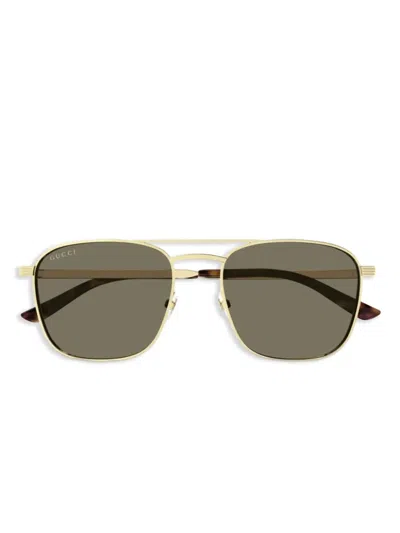 Gucci Pilot-frame Sunglasses In Gold