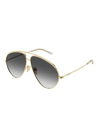Gucci Pilot-frame Sunglasses In Gold