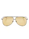Gucci Pilot-frame Sunglasses In Grey