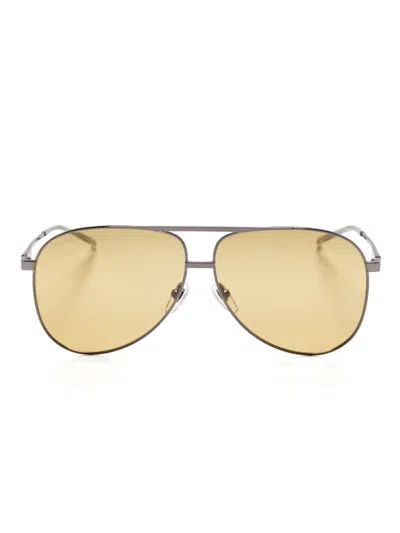 Gucci Pilot-frame Sunglasses In Grey