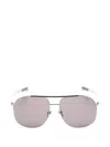 Gucci Pilot-frame Sunglasses In Silver